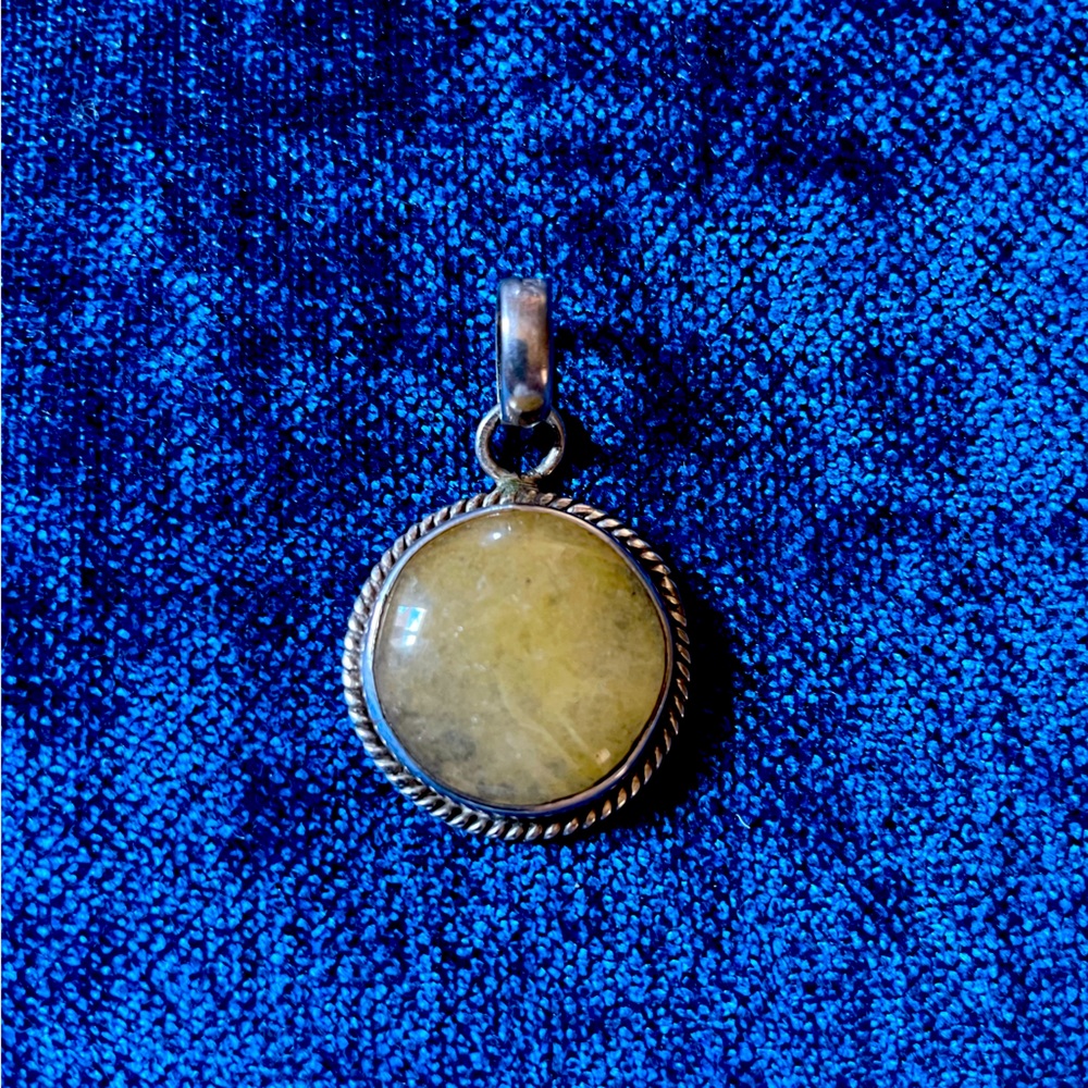 Sterling Silver Stone Pendant